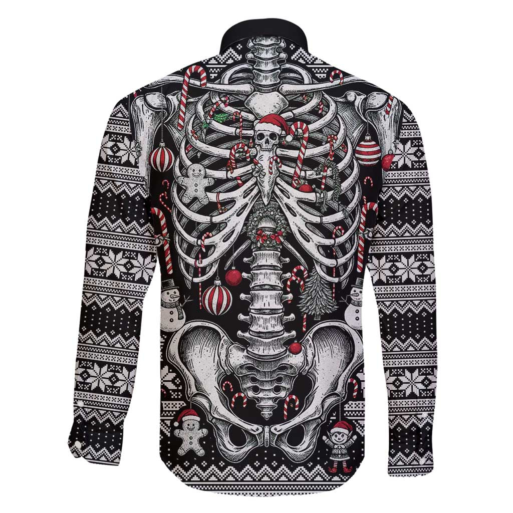 Merry Creepmas Family Matching Off Shoulder Maxi Dress and Hawaiian Shirt Bone to be Jolly - Wonder Print Shop