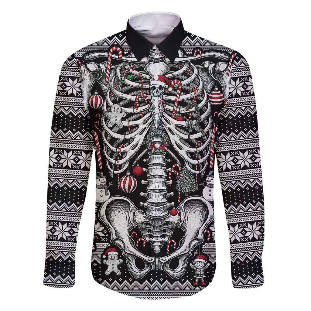 Merry Creepmas Family Matching Short Sleeve Bodycon Dress and Hawaiian Shirt Bone to be Jolly - Wonder Print Shop