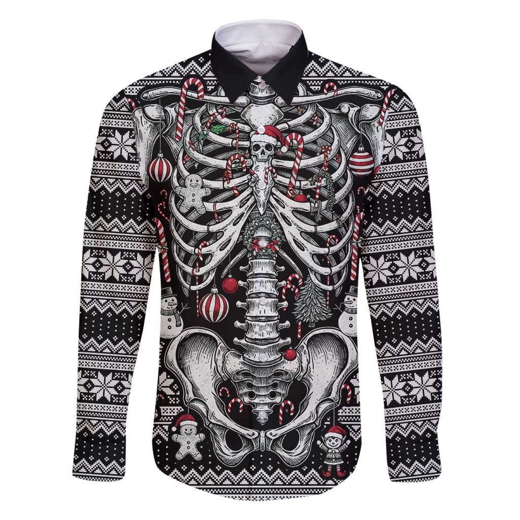 Merry Creepmas Family Matching Summer Maxi Dress and Hawaiian Shirt Bone to be Jolly - Wonder Print Shop