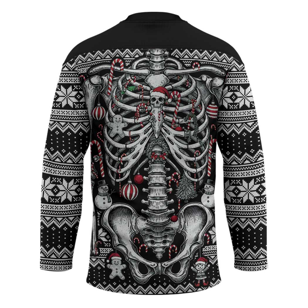 Merry Creepmas Hockey Jersey Bone to be Jolly - Wonder Print Shop