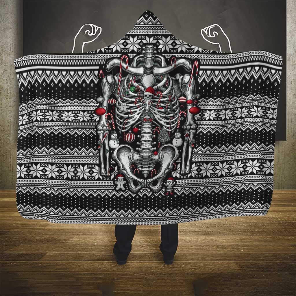 Merry Creepmas Hooded Blanket Bone to be Jolly - Wonder Print Shop