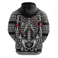 Merry Creepmas Hoodie Bone to be Jolly - Wonder Print Shop