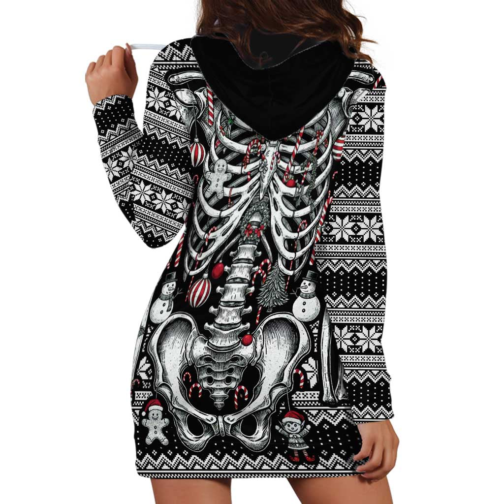 Merry Creepmas Hoodie Dress Bone to be Jolly - Wonder Print Shop
