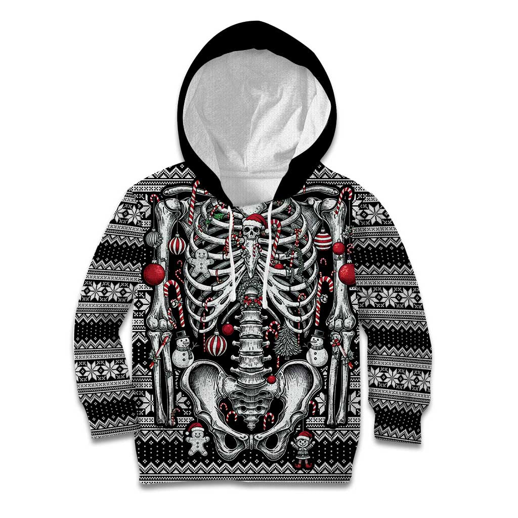 Merry Creepmas Kid Hoodie Bone to be Jolly - Wonder Print Shop
