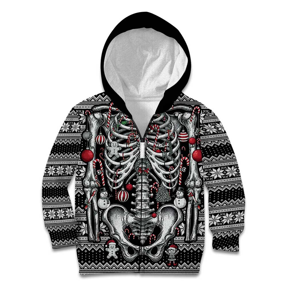 Merry Creepmas Kid Hoodie Bone to be Jolly - Wonder Print Shop