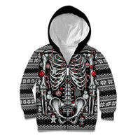 Merry Creepmas Kid Hoodie Bone to be Jolly - Wonder Print Shop