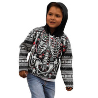 Merry Creepmas Kid Hoodie Bone to be Jolly - Wonder Print Shop