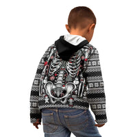 Merry Creepmas Kid Hoodie Bone to be Jolly - Wonder Print Shop