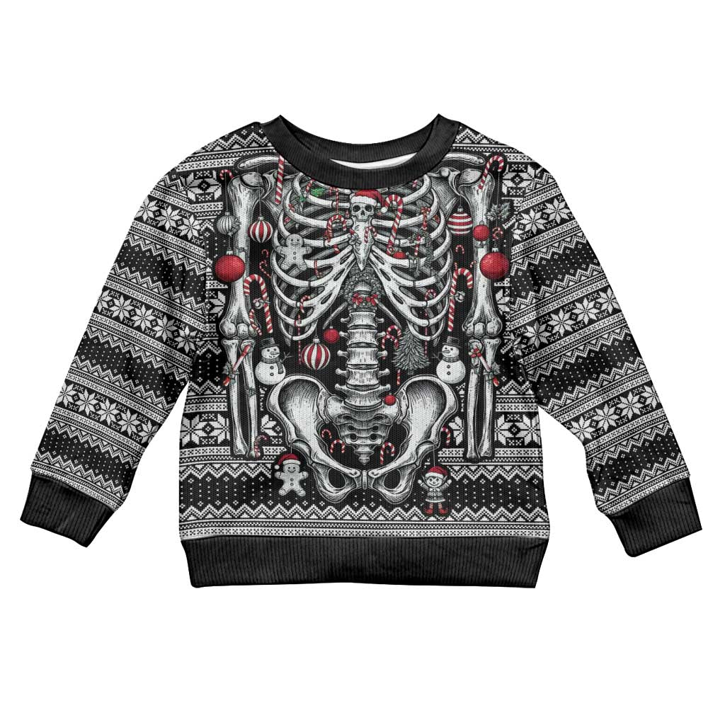 Merry Creepmas Bone to be Jolly Kid Ugly Christmas Sweater - Wonder Print Shop