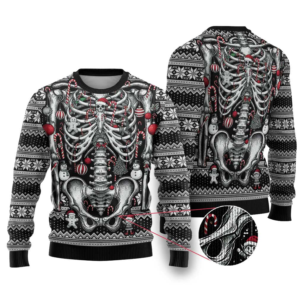 Merry Creepmas Bone to be Jolly Ugly Christmas Sweater - Wonder Print Shop