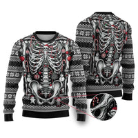 Merry Creepmas Bone to be Jolly Ugly Christmas Sweater - Wonder Print Shop