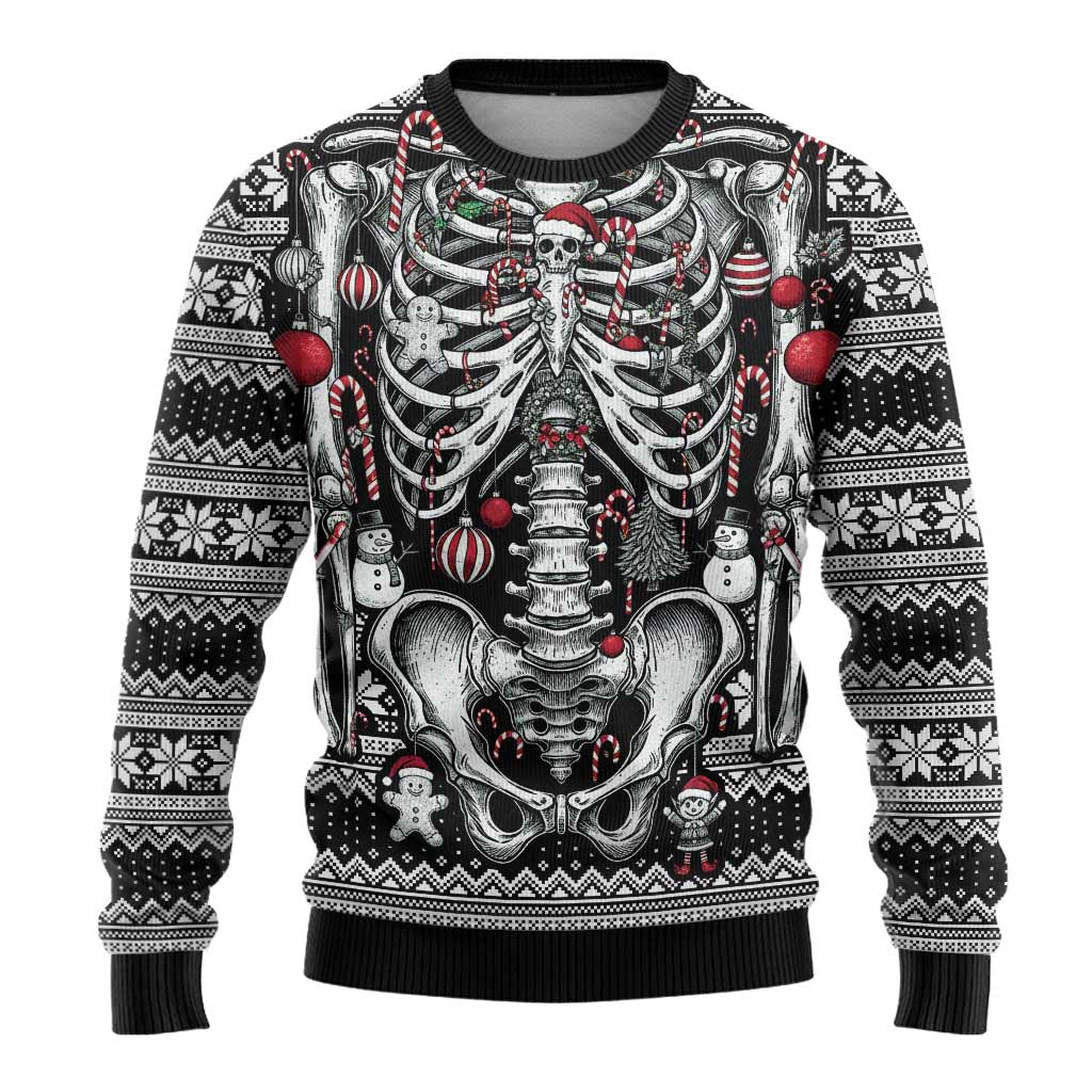 Merry Creepmas Bone to be Jolly Ugly Christmas Sweater - Wonder Print Shop