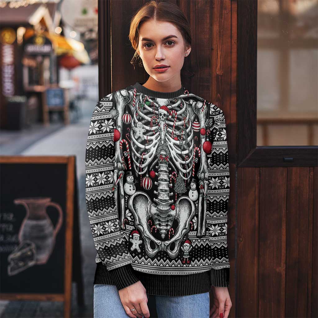 Merry Creepmas Bone to be Jolly Ugly Christmas Sweater - Wonder Print Shop