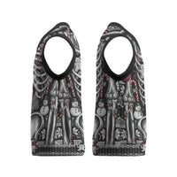 Merry Creepmas Bone to be Jolly Christmas Knitted V-Neck Vest - Wonder Print Shop