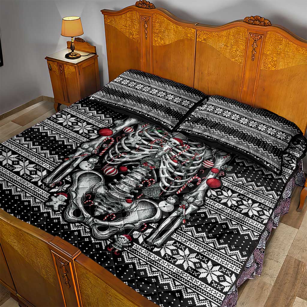 Merry Creepmas Quilt Bed Set Bone to be Jolly - Wonder Print Shop