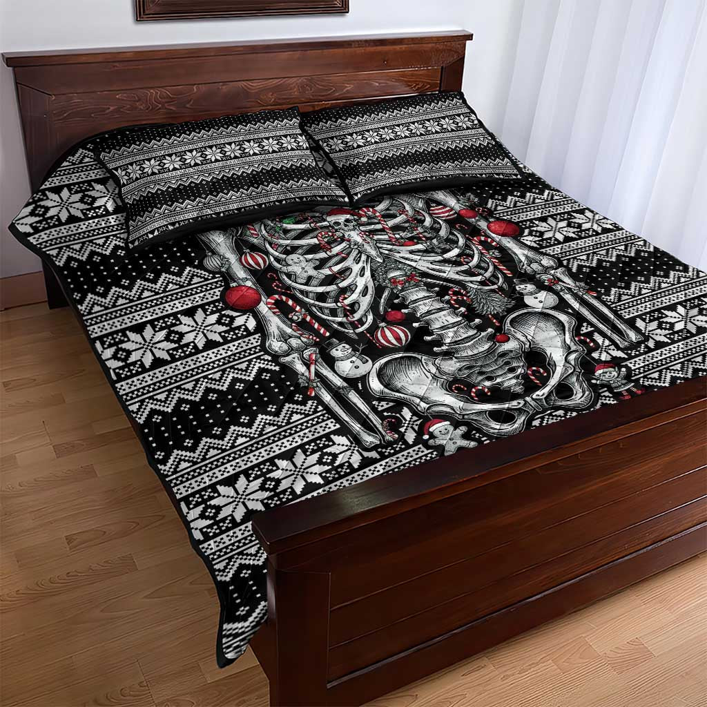Merry Creepmas Quilt Bed Set Bone to be Jolly - Wonder Print Shop