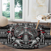 Merry Creepmas Round Carpet Bone to be Jolly - Wonder Print Shop