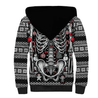 Merry Creepmas Sherpa Hoodie Bone to be Jolly - Wonder Print Shop