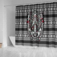 Merry Creepmas Shower Curtain Bone to be Jolly - Wonder Print Shop