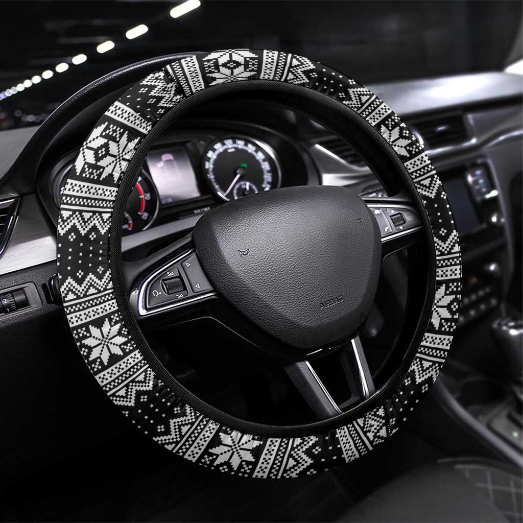 Merry Creepmas Steering Wheel Cover Bone to be Jolly - Wonder Print Shop