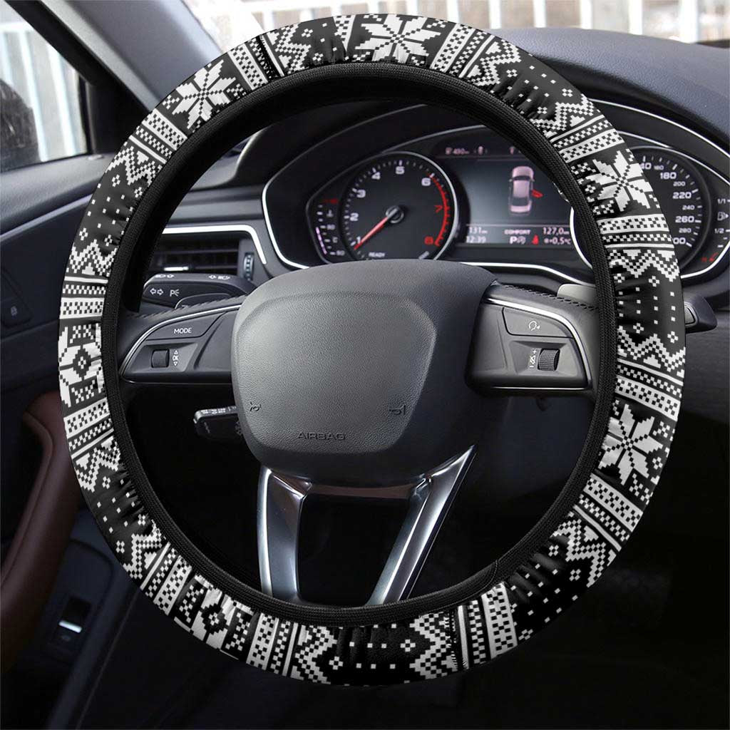 Merry Creepmas Steering Wheel Cover Bone to be Jolly - Wonder Print Shop