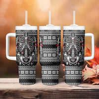 Merry Creepmas Tumbler With Handle Bone to be Jolly - Wonder Print Shop