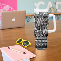 Merry Creepmas Tumbler With Handle Bone to be Jolly - Wonder Print Shop