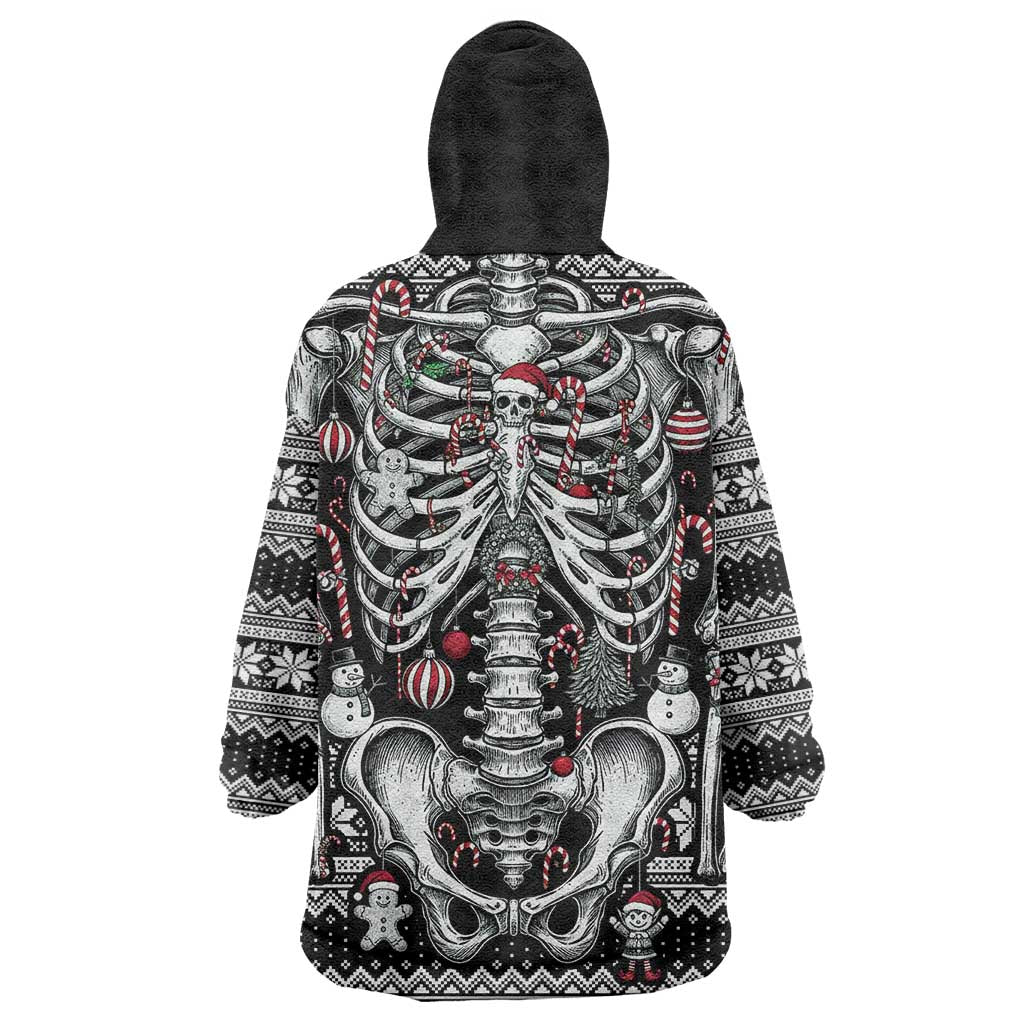 Merry Creepmas Wearable Blanket Hoodie Bone to be Jolly - Wonder Print Shop