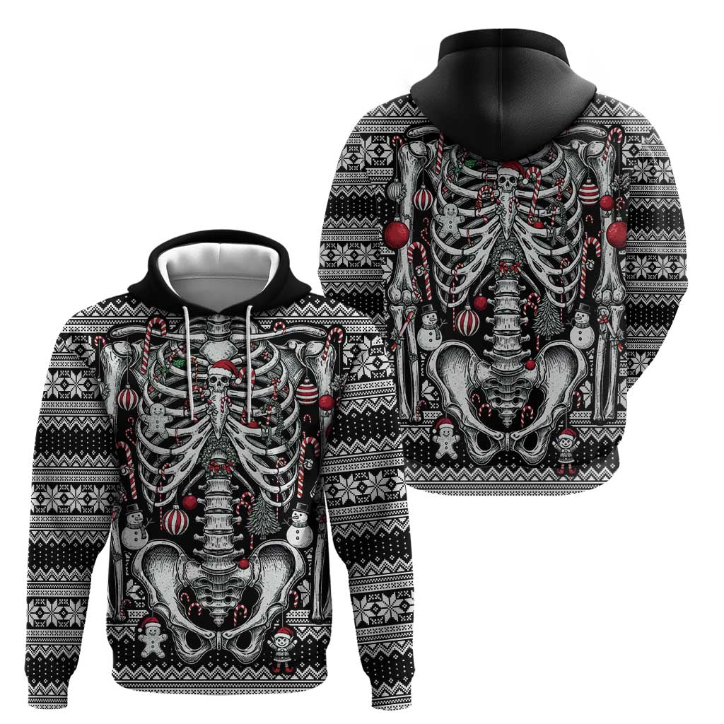 Merry Creepmas Zip Hoodie Bone to be Jolly - Wonder Print Shop