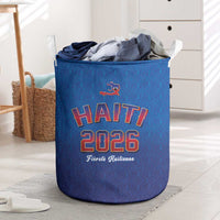 World Football Haiti 2026 Laundry Basket Haiti est de Retour Blue Voodoo Veve Spirits - Wonder Print Shop