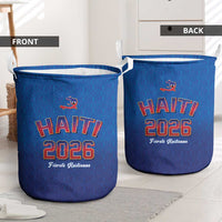 World Football Haiti 2026 Laundry Basket Haiti est de Retour Blue Voodoo Veve Spirits - Wonder Print Shop
