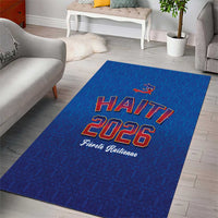 World Football Haiti 2026 Area Rug Haiti est de Retour Blue Voodoo Veve Spirits - Wonder Print Shop