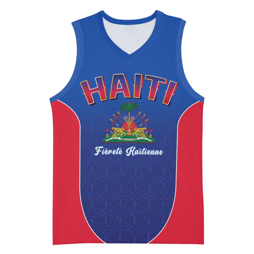 World Football Haiti 2026 Basketball Jersey Haiti est de Retour Blue Voodoo Veve Spirits - Wonder Print Shop