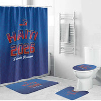 World Football Haiti 2026 Bathroom Set Haiti est de Retour Blue Voodoo Veve Spirits - Wonder Print Shop