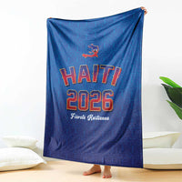 World Football Haiti 2026 Blanket Haiti est de Retour Blue Voodoo Veve Spirits - Wonder Print Shop