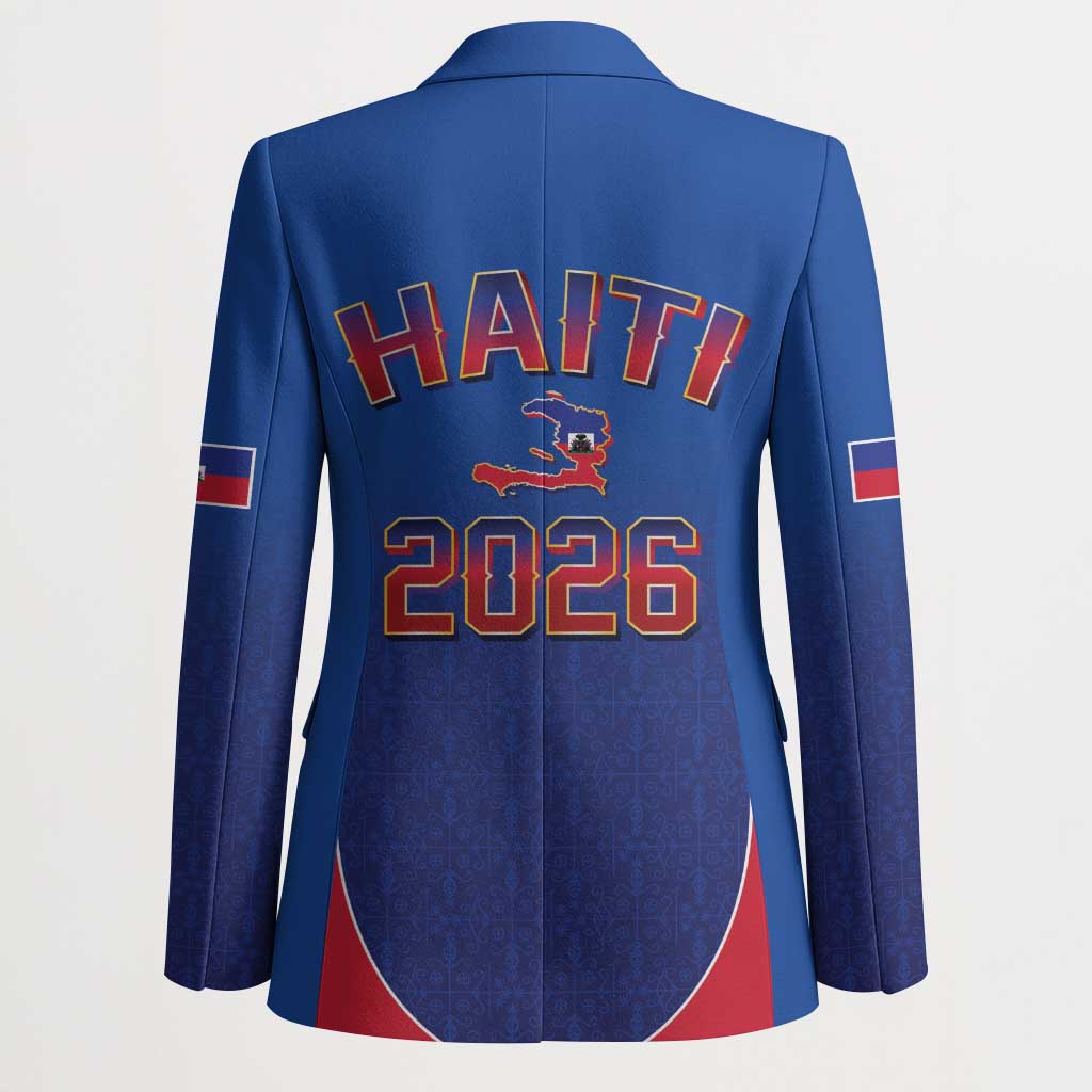 World Football Haiti 2026 Blazer Haiti est de Retour Blue Voodoo Veve Spirits - Wonder Print Shop