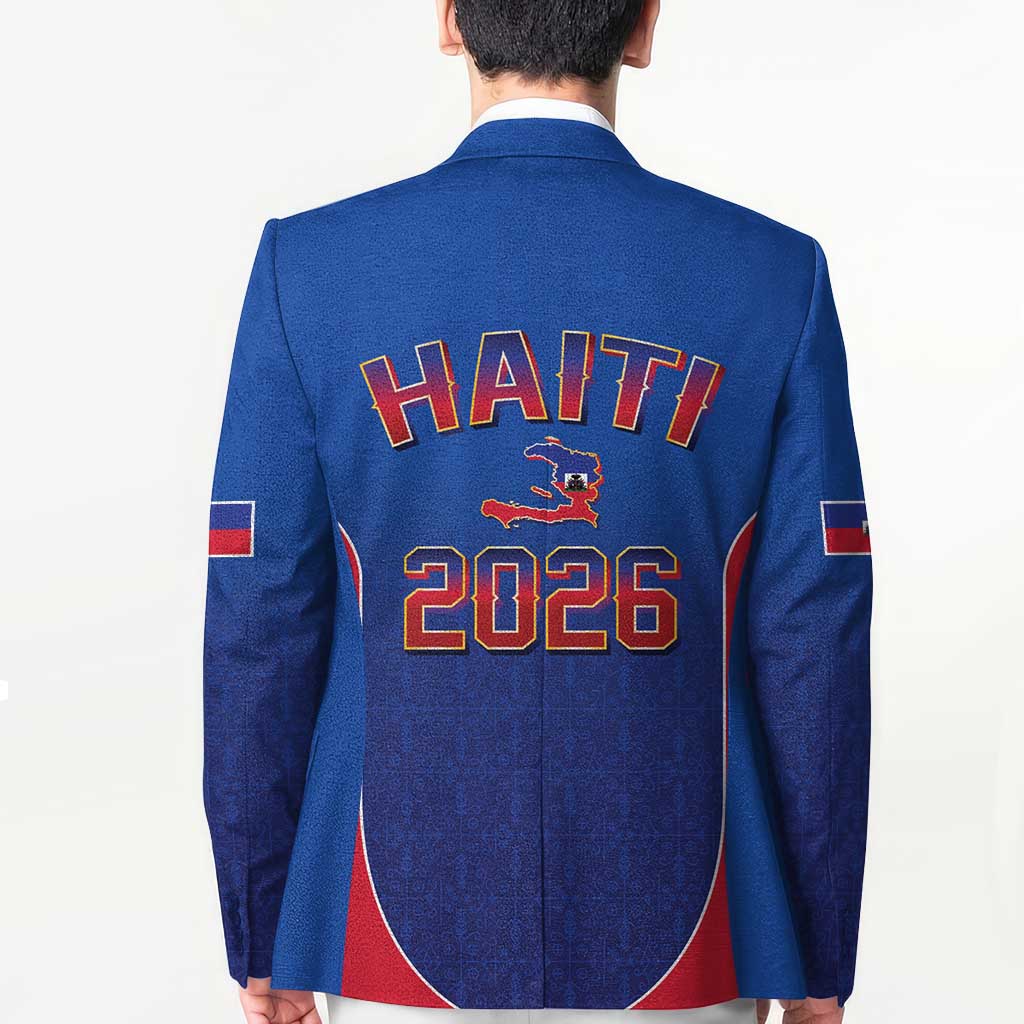 World Football Haiti 2026 Blazer Haiti est de Retour Blue Voodoo Veve Spirits - Wonder Print Shop