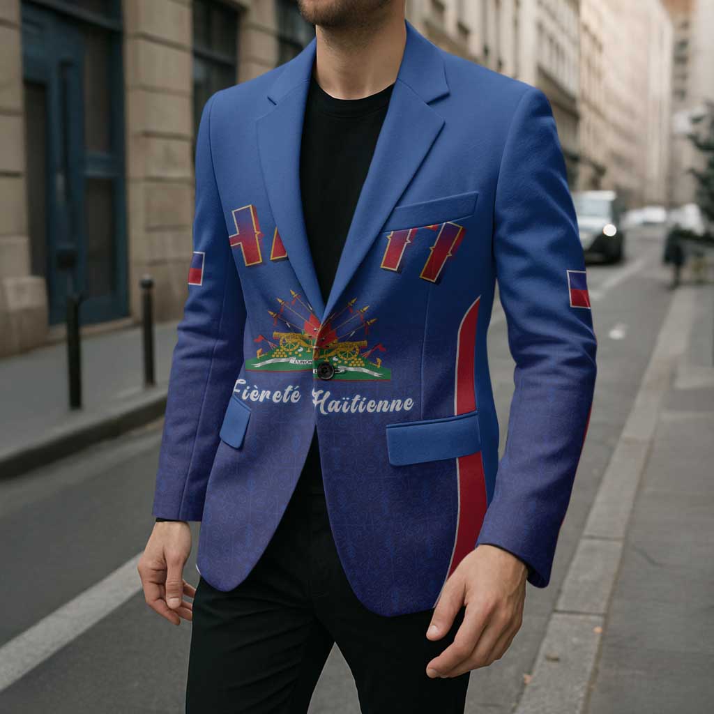 World Football Haiti 2026 Blazer Haiti est de Retour Blue Voodoo Veve Spirits - Wonder Print Shop