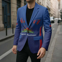 World Football Haiti 2026 Blazer Haiti est de Retour Blue Voodoo Veve Spirits - Wonder Print Shop