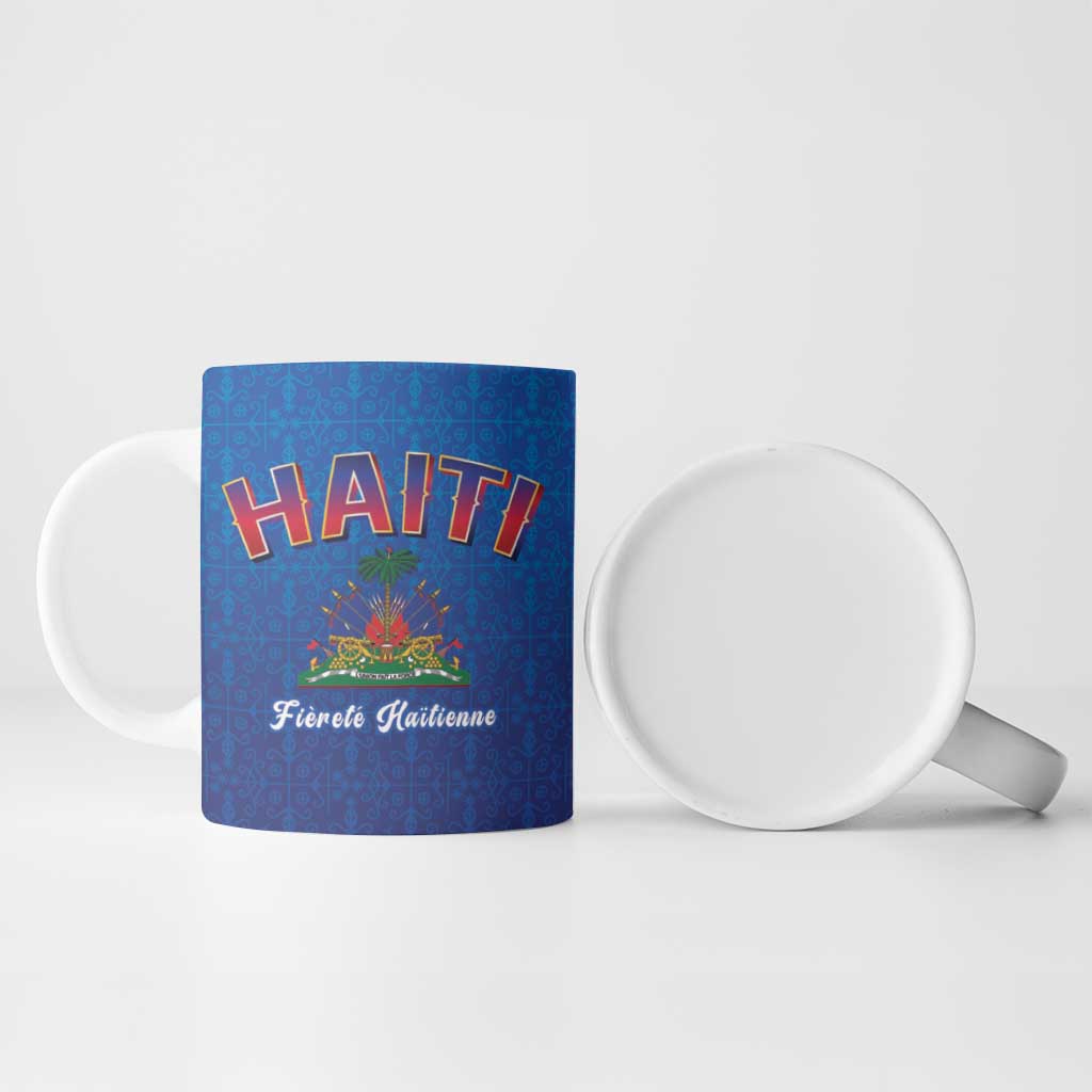 World Football Haiti 2026 Ceramic Mug Haiti est de Retour Blue Voodoo Veve Spirits - Wonder Print Shop