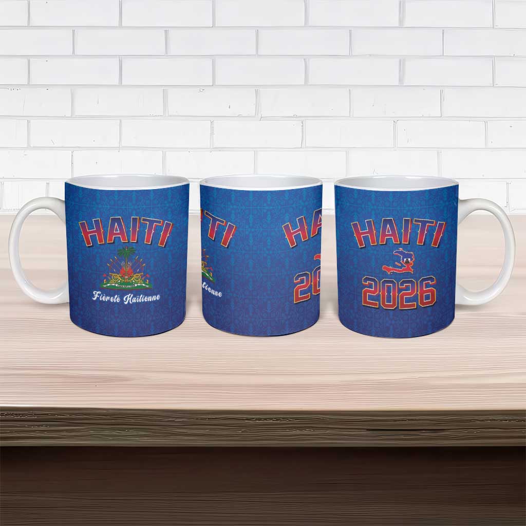 World Football Haiti 2026 Ceramic Mug Haiti est de Retour Blue Voodoo Veve Spirits - Wonder Print Shop