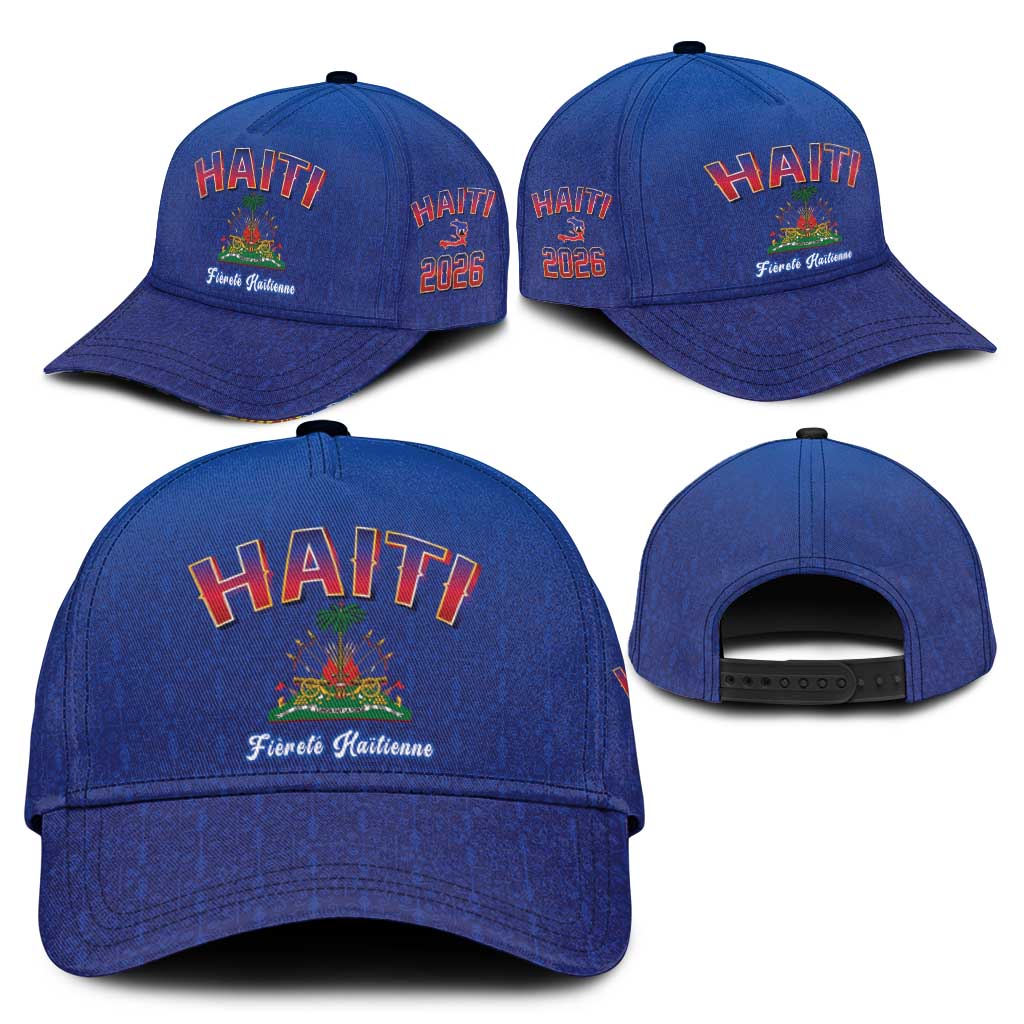 World Football Haiti 2026 Classic Cap Haiti est de Retour Blue Voodoo Veve Spirits - Wonder Print Shop