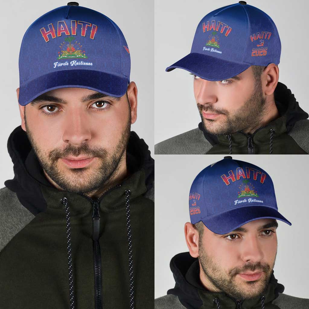 World Football Haiti 2026 Classic Cap Haiti est de Retour Blue Voodoo Veve Spirits - Wonder Print Shop