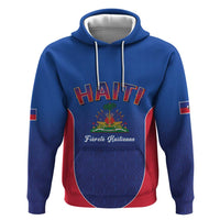World Football Haiti 2026 Hoodie Haiti est de Retour Blue Voodoo Veve Spirits - Wonder Print Shop
