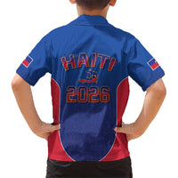 World Football Haiti 2026 Kid Hawaiian Shirt Haiti est de Retour Blue Voodoo Veve Spirits - Wonder Print Shop