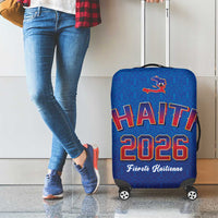 World Football Haiti 2026 Luggage Cover Haiti est de Retour Blue Voodoo Veve Spirits - Wonder Print Shop