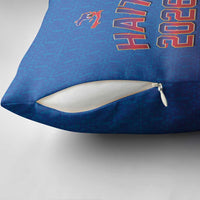 World Football Haiti 2026 Pillow Cover Haiti est de Retour Blue Voodoo Veve Spirits - Wonder Print Shop