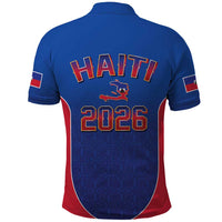 World Football Haiti 2026 Polo Shirt Haiti est de Retour Blue Voodoo Veve Spirits - Wonder Print Shop