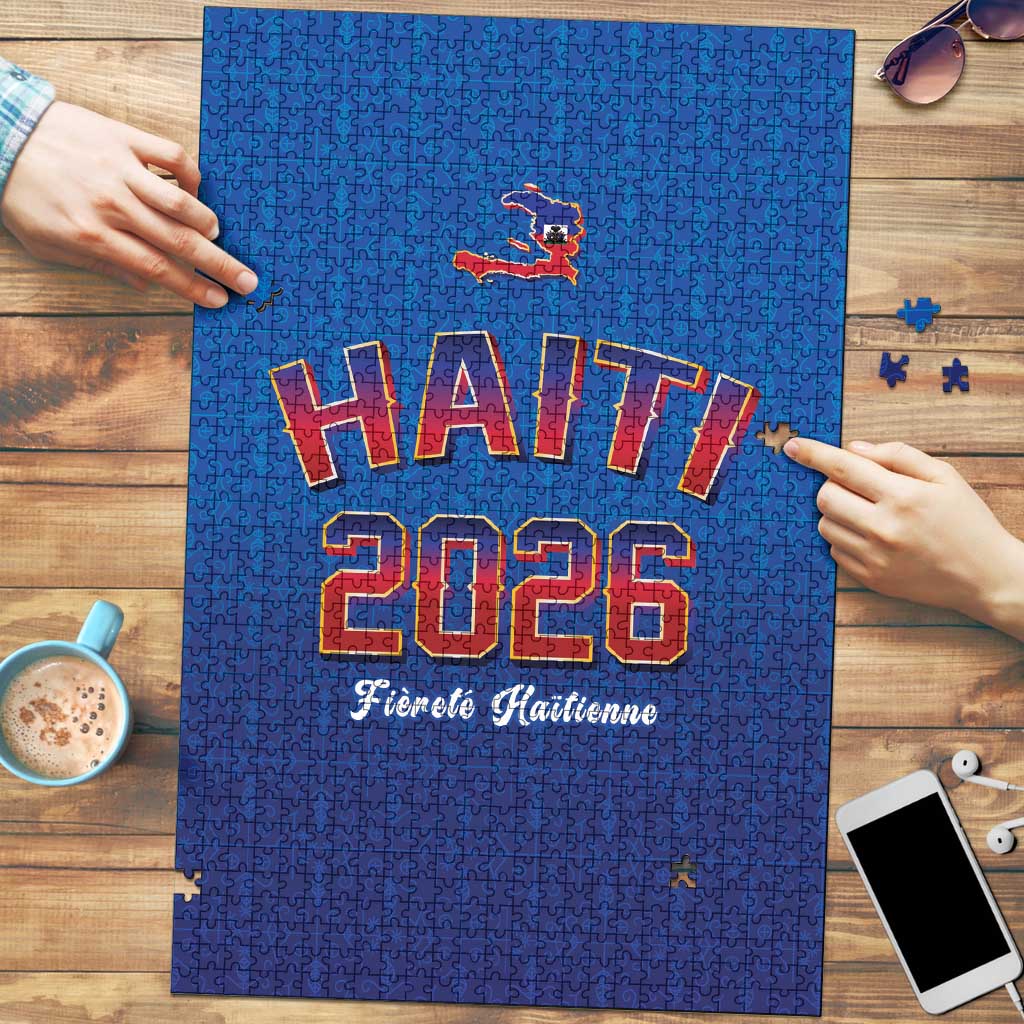 World Football Haiti 2026 Puzzle Haiti est de Retour Blue Voodoo Veve Spirits - Wonder Print Shop