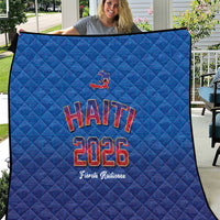 World Football Haiti 2026 Quilt Haiti est de Retour Blue Voodoo Veve Spirits - Wonder Print Shop